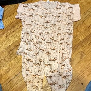 Kids Pajama Set with Animal Print Mc